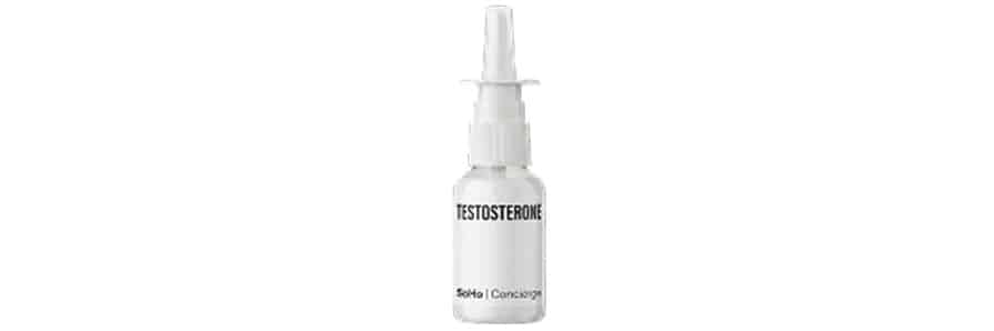 Testosterone nasal spray bottle