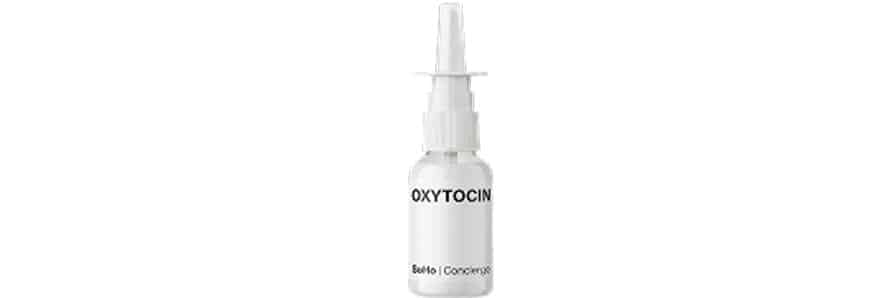 Bottle of oxytocin nasal spray